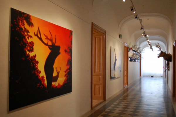 Salón, výstava: Architektonika 2017, študenti Katedry architektonickej tvorby v spolupráci so študentmi Katedry dizajnu VŠVU, 27. 1. – 5. 3. 2017, foto: archív Nitrianskej galérie 